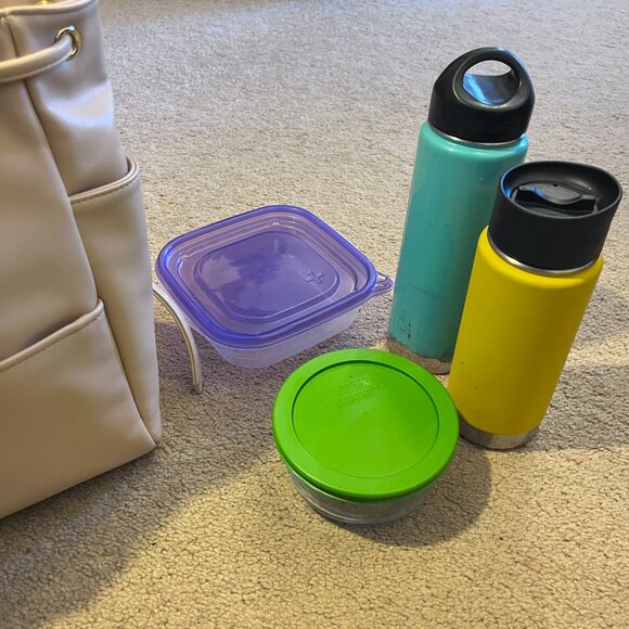 Luna Drawstring Convertible Backpack NEW + bag WEST ELM leather SAND*** - Picture 16 of 16